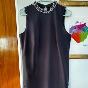 Ann Taylor Bejeweled Collar Dress